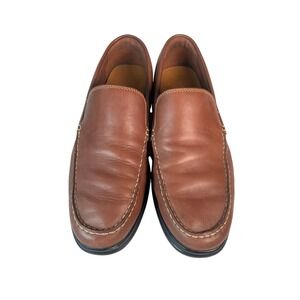 Cole Haan‎ Mens Brown Leather Slip-0n Loafer Shoes Grand OS Comfort Size 10.5